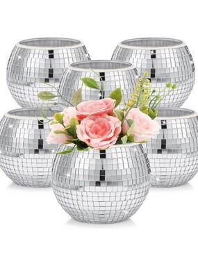 Disco Ball Vases Set of 6